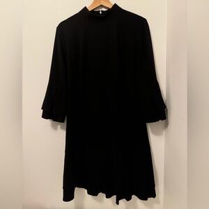 Laundry by Shelli Segal Little black dress long sleeve mock neck size 10 dress
